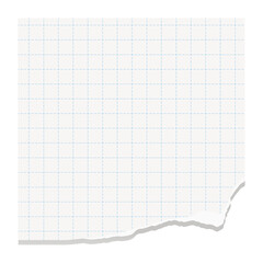 破れた紙の背景素材、方眼ノート