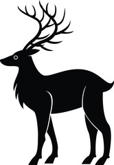 silhouette of a deer