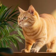 Ginger Cat Gazing