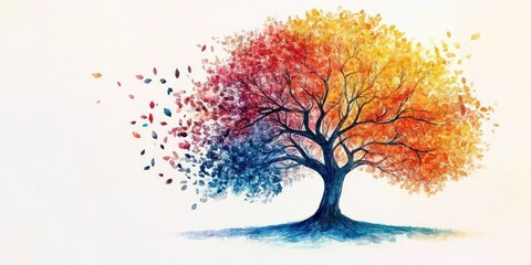 Fototapeta premium Tree of Life Symbolizing Spiritual Growth and Eternal Connection to God in Christian Art