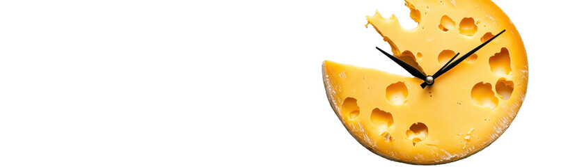 Delicious cheese with a unique design. transparent background
