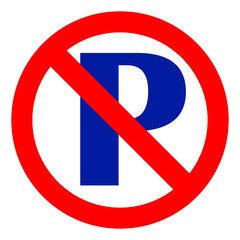 illustration of no parking sign