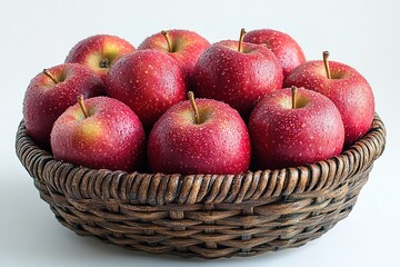 A basket full of red apples