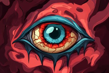 Gigantic Eye of the Crimson Beast