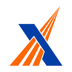 X Letter Vector Logo Design Template