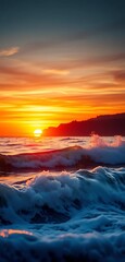 Obraz premium sunset over the sea