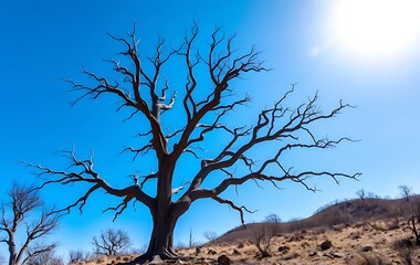 Fototapeta premium dead tree in the desert