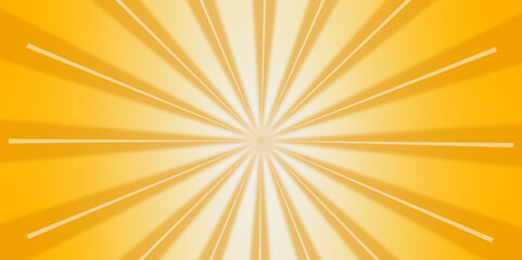 Obraz premium Light orange gradient Sunburst background. Stylish illustration modern trend colors. template summer concept. PaleTurquoise Sunburst for the background. abstract graphic texture speed lines motion.