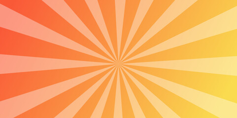 Light orange gradient Sunburst background. Stylish illustration modern trend colors. template summer concept. PaleTurquoise Sunburst for the background. abstract graphic texture speed lines motion.