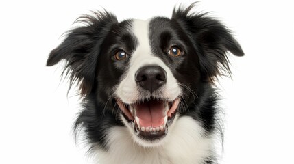 nice isolated picture of border collie dog