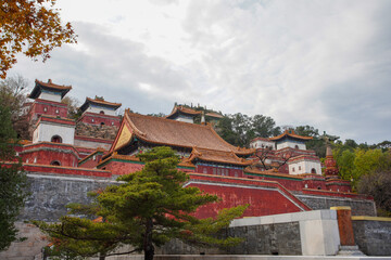 Tibetan Architecture Scenery of Summer Palace in Beijing.