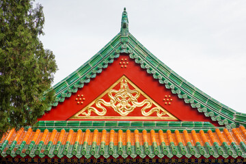 Fototapeta premium Tibetan Architecture in Xumi Lingjing Scenic Area, Summer Palace, Beijing