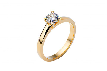 Close-up Detail Shot of Gold Wedding Band with Diamond and Engravings on 14K White Gold