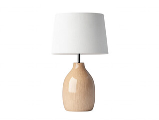 Mid Century Classic Table Lamp Design in Beige and White