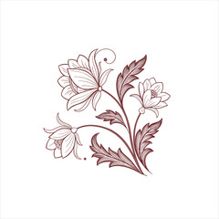 Floral decorative elements
