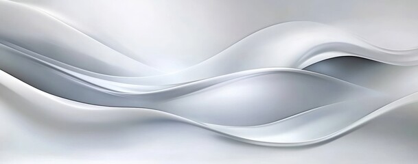 Obraz premium A sophisticated white surface complemented by a wavy motif.