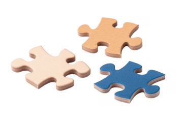 Puzzle Pieces Fragmentation: Angular Arrangement of Wooden Puzzles
