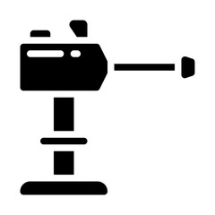 Artillery Turret Solid Icon