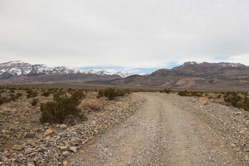 Road to The Racetrack at Death Valley National Park, California