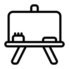 Chalkboard Line Icon