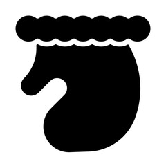 Christmas Gloves Solid Icon