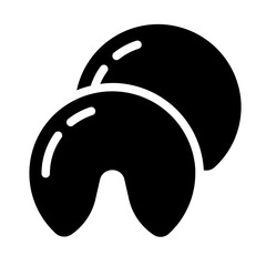 Fortune Cookie Solid Icon