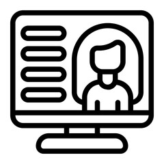 Game Options Line Icon