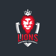 Sport Lion Creative Concept Logo Design Template