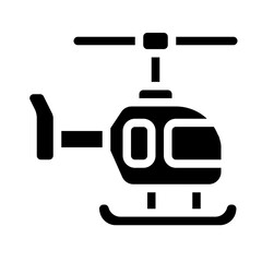 Helicopter Solid Icon