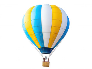 Naklejka premium Hot Air Balloon Against Dark Space Background