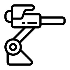 Laser Turret Line Icon © spacepixel