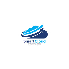 Smart Cloud Creative Concept Logo Design Template