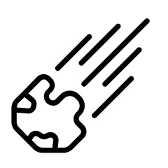 Meteor Line Icon