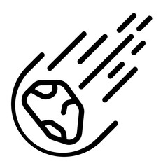 Meteor Line Icon