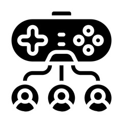 Multiplayer Game Solid Icon