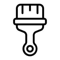 Paint Brush Line Icon