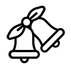 Pair of Bells Line Icon