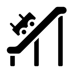 Roller Coaster Solid Icon