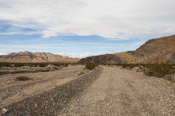 Road to The Racetrack at Death Valley National Park, California
