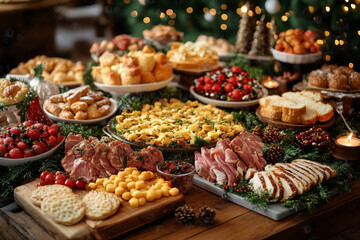 Fototapeta premium High-resolution image of a festive holiday po