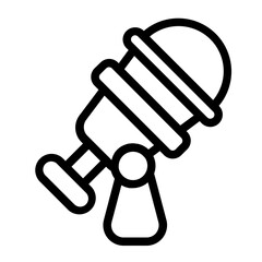 Telescope Line Icon