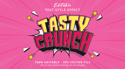 Tasty Crunch Editable Text Effect