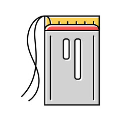 rechargeable battery color icon vector. rechargeable battery sign. isolated symbol illustration