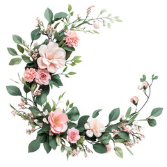 Elegant floral arrangement with pink and white blossoms