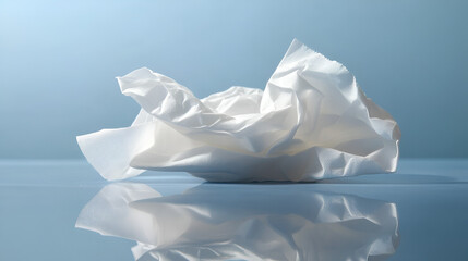 allergies concept white tissue.ai generative