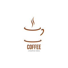 Coffee Creative Concept Logo Design Template