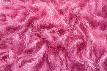 Obraz premium A close-up view of soft, fluffy pink fibers creating a textured background.