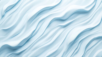 Obraz premium Soft, flowing waves create serene light blue background, evoking calmness