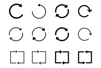 Rotate vector arrow icon Refresh Icons circle icons set refresh vector image