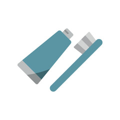 Toothbrush set icon features clean lines and elegance, enhancing any digital concept.